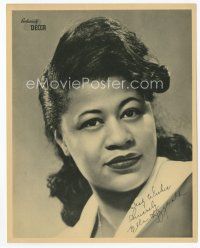 7f002 ELLA FITZGERALD 8x10 Decca Records still '40s young head & shoulders portrait of the singer!