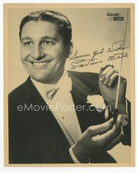 7f027 LAWRENCE WELK 8x10 Decca Records still '40s the legendary orchestra leader conducting!