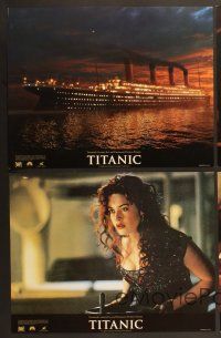 7g008 TITANIC 10 color 11x14 stills '97 Leonardo DiCaprio, Kate Winslet, directed by James Cameron!