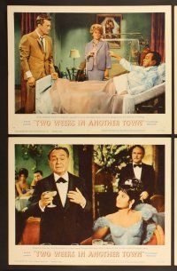 7g028 2 WEEKS IN ANOTHER TOWN 8 LCs '62 Kirk Douglas & sexy Cyd Charisse, Edward G. Robinson!