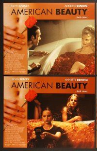 7g034 AMERICAN BEAUTY 8 LCs '99 Sam Mendes Academy Award winner, Kevin Spacey, Benning!