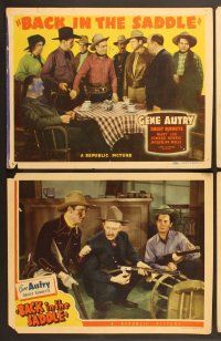 7g042 BACK IN THE SADDLE 8 LCs '41 Gene Autry, Smiley Burnette, singing cowboy western!