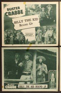 7g055 BILLY THE KID'S ROUNDUP 8 LCs R46 Buster Crabbe, Al 'Fuzzy' St. John!