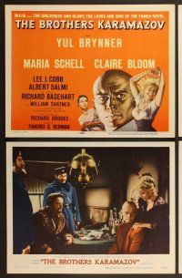 7g061 BROTHERS KARAMAZOV 8 LCs '58 Yul Brynner, sexy Maria Schell & Claire Bloom!