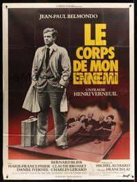 7h392 BODY OF MY ENEMY French 1p '76 Jean-Paul Belmondo, Henri Verneuil's Le corps de mon ennemi