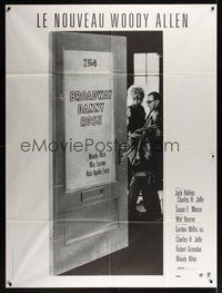 7h396 BROADWAY DANNY ROSE French 1p '84 different image showing Woody Allen & Mia Farrow!