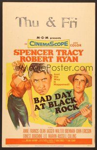 7h171 BAD DAY AT BLACK ROCK WC '55 Spencer Tracy tries to find out just what did happen to Kamoko!
