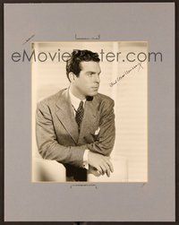 7j011 FRED MACMURRAY signed 7.5x9.5 REPRO still '80s youthful waist-high portrait in tie & jacket!