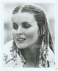 7j201 BO DEREK signed 8x10 REPRO still '80s head & shoulders close up with her cornrows from '10'!