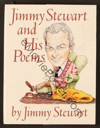 7j035 JAMES STEWART signed book '89 on his book Jimmy Stewart and His Poems!