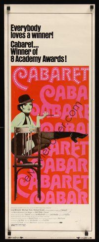 7j121 CABARET signed insert R74 by Joel Grey, art of Liza Minnelli, directed by Bob Fosse