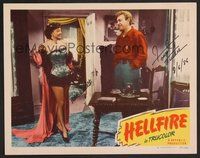 7j058 HELLFIRE signed LC #2 '49 by BOTH sexy Marie Windsor AND Forrest Tucker!