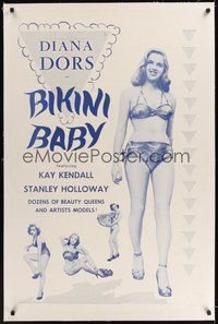 7k261 LADY GODIVA RIDES AGAIN linen 1sh R60s released in the U.S. as Diana Dors in Bikini Baby!