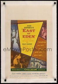 7k144 EAST OF EDEN linen WC '55 first James Dean, John Steinbeck, directed by Elia Kazan!