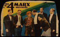 7p102 MONKEY BUSINESS 1/2sh '31 great image of all 4 Marx Brothers including Zeppo!