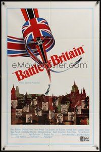 7r070 BATTLE OF BRITAIN style B int'l 1sh '69 all-star cast in classic World War II battle!