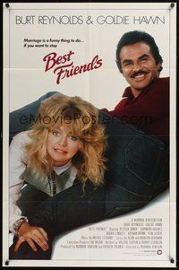 7r077 BEST FRIENDS int'l 1sh '82 great image of Goldie Hawn & Burt Reynolds!