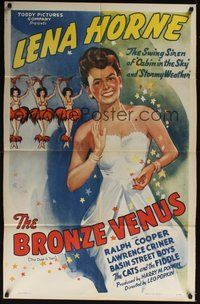 7r116 BRONZE VENUS 1sh R40s The Duke is Tops, great art of beautiful Lena Horne!