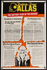 7r192 DEBBIE DOES DALLAS 1sh '78 Bambi Woods, the hottest film of the decade!
