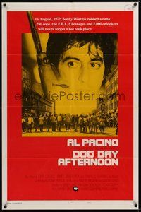 7r207 DOG DAY AFTERNOON style B int'l 1sh '75 Al Pacino, Sidney Lumet bank robbery crime classic!