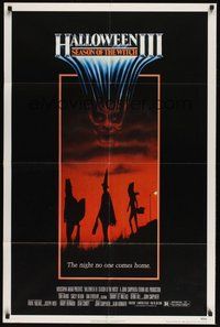 7r328 HALLOWEEN III 1sh '82 Season of the Witch, horror sequel, cool horror image!