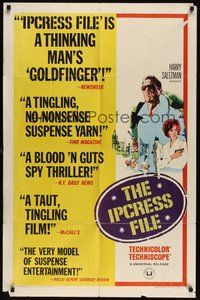 7r396 IPCRESS FILE new art 1sh '65 Michael Caine in the spy story of the century!