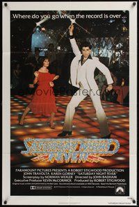 7r714 SATURDAY NIGHT FEVER int'l 1sh '77 disco dancer John Travolta & Karen Lynn Gorney!