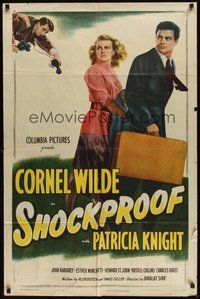 7r746 SHOCKPROOF 1sh '49 directed by Douglas Sirk, written by Sam Fuller, Cornel Wilde, Pat Knight