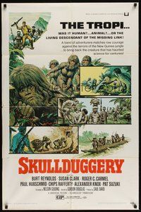 7r758 SKULLDUGGERY 1sh '70 the living descendant of the missing link, was it human or animal!