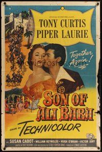 7r766 SON OF ALI BABA 1sh '52 Tony Curtis & Piper Laurie together again!