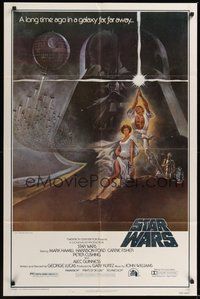 7r789 STAR WARS style A 1sh '77 George Lucas classic sci-fi epic, great art by Tom Jung!