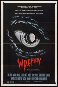 7r982 WOLFEN int'l 1sh '81 really cool horror art of moon & clouds as eye, There is no defense!