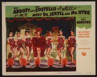 7s250 ABBOTT & COSTELLO MEET DR. JEKYLL & MR. HYDE LC #5 '53 seven sexy chorus girls on stage!