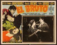 7s305 BRUTE LC '55 directed by Luis Bunuel, close up of Pedro Armendariz & Rosita Arenas!
