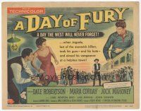 7s049 DAY OF FURY TC '56 Dale Robertson is the last of the Maverick Killers, Mara Corday