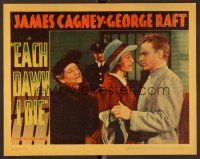 7s371 EACH DAWN I DIE LC '39 great close up of convict James Cagney hugging Jane Bryan in jail!
