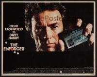 7s376 ENFORCER LC #2 '76 best close up of Clint Eastwood as Dirty Harry flashing his badge!