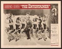 7s230 ENTERTAINER LC #3 '60 Laurence Olivier performing on stage with six sexy showgirls!