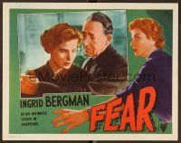 7s381 FEAR LC '56 close up of Ingrid Bergman in Roberto Rossellini's La Paura!
