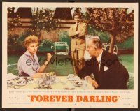 7s388 FOREVER DARLING LC #4 '56 angel James Mason smiles at Lucille Ball & Louis Calhern!