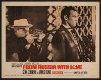 7s394 FROM RUSSIA WITH LOVE LC #6 '64 Sean Connery as James Bond, man aims rifle on his shoulder!