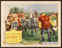 7s223 HENRY V LC #7 1947 Laurence Olivier in full armor in William Shakespeare's classic play!