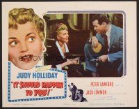 7s448 IT SHOULD HAPPEN TO YOU LC '54 Jack Lemmon doesn't understand why Judy Holliday wants fame!