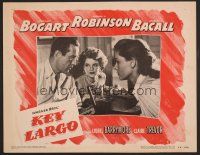 7s455 KEY LARGO LC #8 '48 best close up of Claire Trevor between Humphrey Bogart & Lauren Bacall!