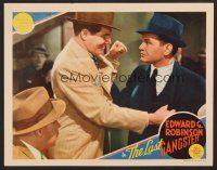 7s469 LAST GANGSTER LC '37 Lionel Stander threatens to punch Edward G. Robinson if he won't talk!