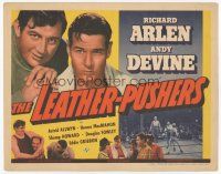 7s100 LEATHER PUSHERS TC '40 boxer Richard Arlen & Andy Devine in and out of the ring, Shemp!