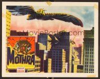 7s502 MOTHRA LC '62 wonderful special effects scene with monster flying over Tokyo!