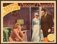 7s535 PERSONAL PROPERTY LC '37 Una O'Connor between sexy Jean Harlow & butler Robert Taylor!
