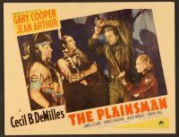 7s542 PLAINSMAN LC '36 Jean Arthur can't watch Gary Cooper being tortured, Cecil B. DeMille
