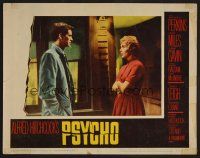 7s552 PSYCHO LC #6 '60 Alfred Hitchcock, great 2-shot of Anthony Perkins and Janet Leigh!
